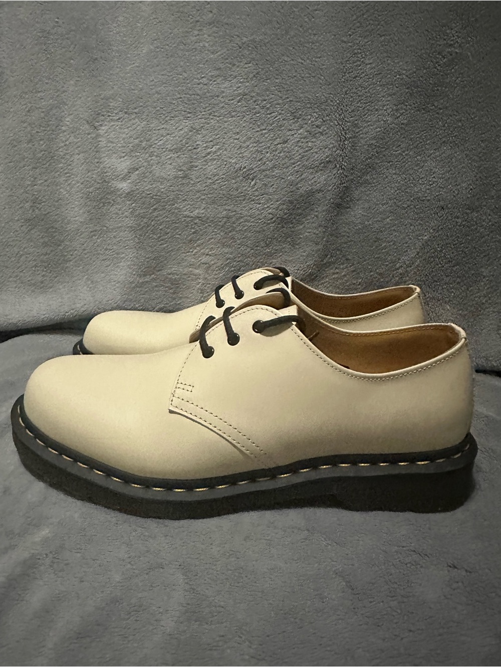 NWOB Dr. Martens Cream 1461 Smooth Leather Oxford Shoes Men’s 10 Women’s 11 - Picture 7 of 12